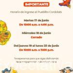 ATENCION SE INFORMARA: QUE HA SIDO MODIFICADO EL NUEVO HORARIO PARA LA VISITA AL PUEBLITO CORDOBÉS, ESTE MIERCOLES ESTARÁ CERRADO