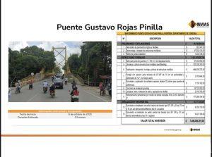 Alcalde de Montería, Hugo Kerguelén dio a conocer que Invías hará mantenimiento integral y reforzamiento del Puente Metálico “Gustavo Rojas Pinilla”.