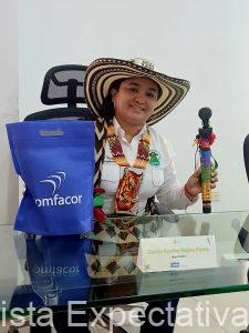 La Campesina e Indígina de Córdoba, Darlis Karina Rojas Parra, escogida por COMFACOR al Premio Mujer Cafam 2025, postulada por el  periodísta Roberto Castilla Arroyo, director de la Revista EXPECTATIVA 44 Años.