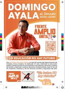 El aspirante al Senado por el FRENTE AMPLIO UNITARIO, Domingo Ayala Espitia, estuvo éste Sábado 27 de Diciembre 2025, en Montería.