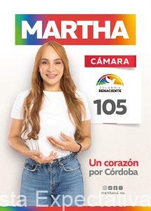 La doctora Martha Ruíz Solera, lanzó oficialmente el afiche de su candidatura a la Cámara de Representantes por Córdoba, con el número 105 del partido Colombia Renaciente.