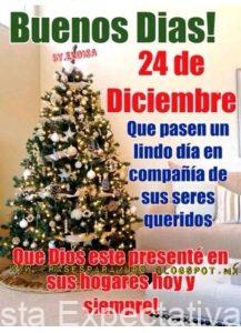 El personal de su y nuestra Revista EXPECTATIVA le deseamos a todos ustedes una Feliz Navidad hoy Miércoles 24 de Diciembre 2025, a celebrar en familia sin pólvora.