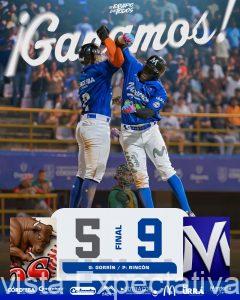 Contundente triunfo de Vaqueros de Montería ante Toros de Sincelejo, en el estadio 18 de junio marcador 9 carreas a 5.